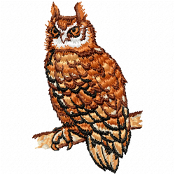 Owl Embroidery Design 9